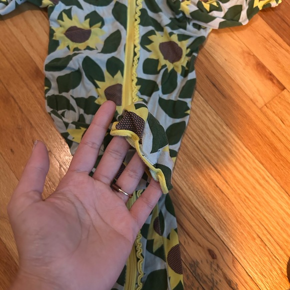 Kickee Pants Sunflower PJs - Picture 3 of 4